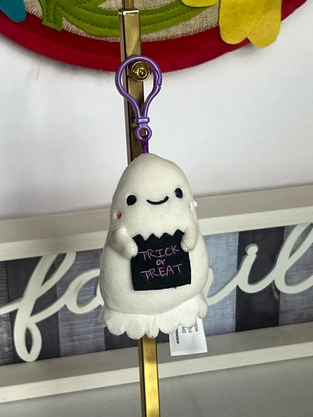 Plush Ghost Keychain 